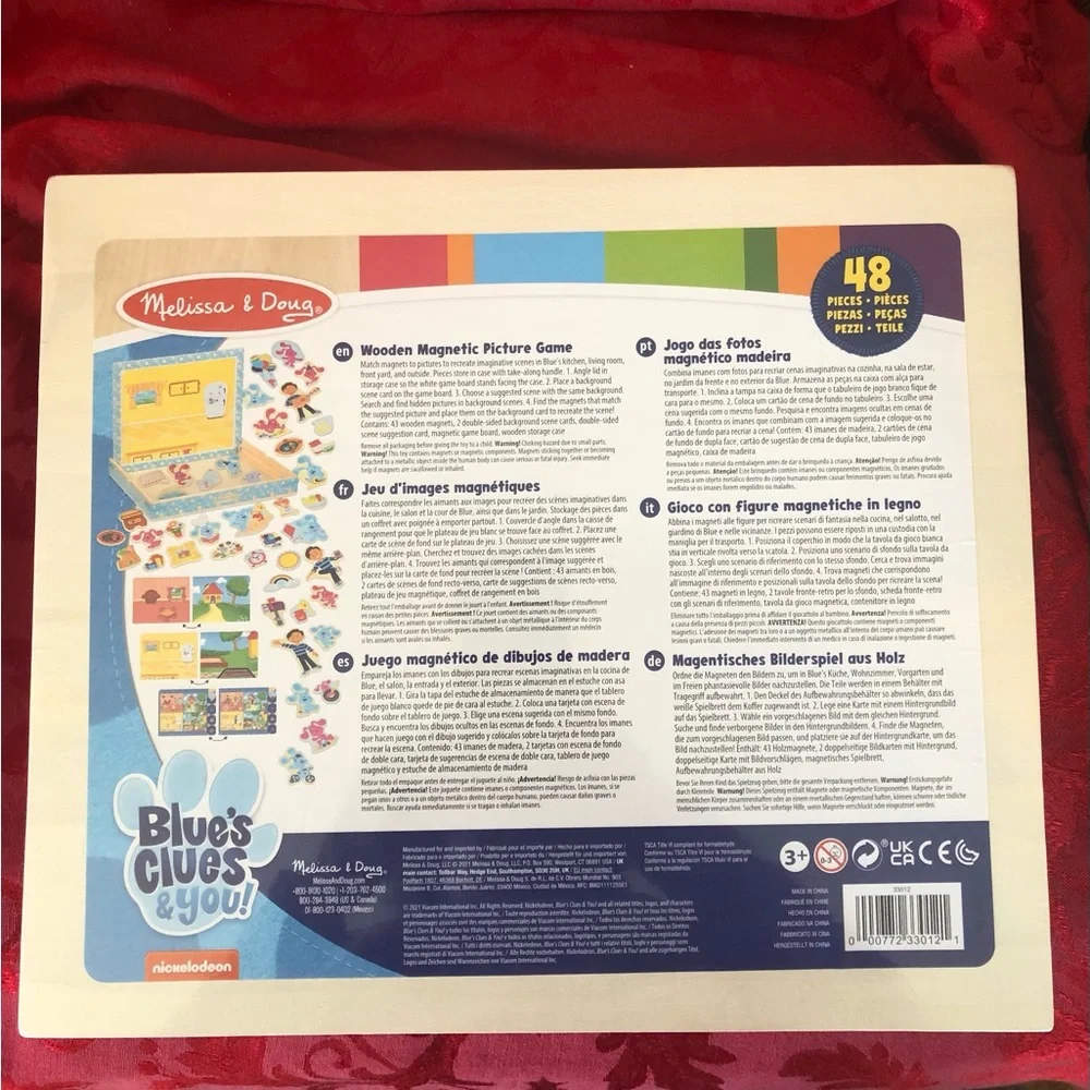 Melissa & Doug Blue’s Clues Wooden Magnetic picture game
